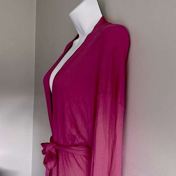 NWT Anthropologie Fuchsia Robe - Picture 2 of 5